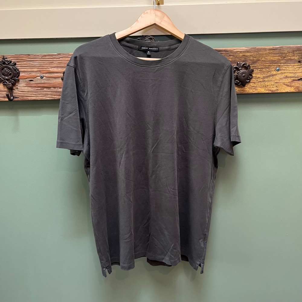 Robert Barakett Mens Georgia Pima Cotton Crewneck T-Shirt Charcoal Grey XL